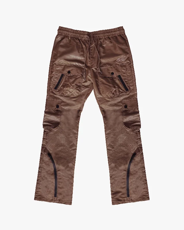 EPTM DOUBLE CARGO PANTS-BROWN Modern Men's Geometric