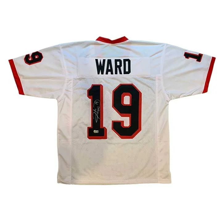 Hines Ward Signed Custom White College Jersey Cool Men's Distressed