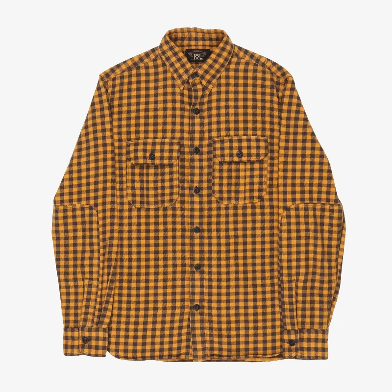 Check Work Shirt Trendy Men's Scandinavian