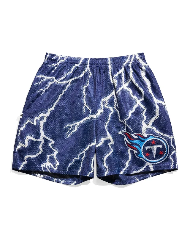 Tennessee Titans Lightning Retro Shorts Beach