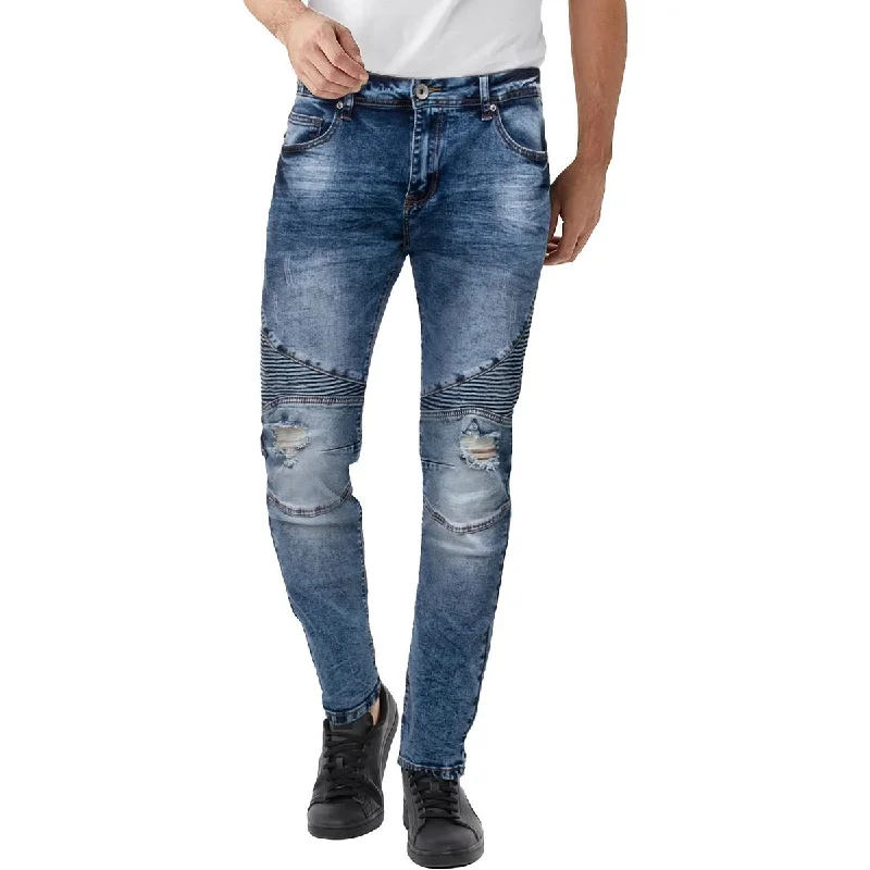 Raw Mens Ribbed Trim  Ribbed Trim Slim Jeans Laid