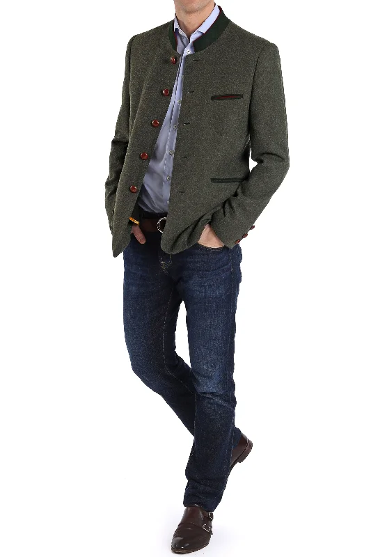 Jacket from Tyrolean loden in sage green Edgy Men's Punk