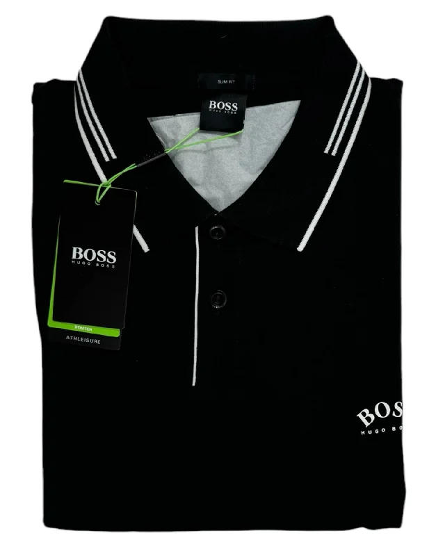 Hugo Boss Cotton Polo Shirt Black - Slim Fit XXXL Relaxed Men's Australian 