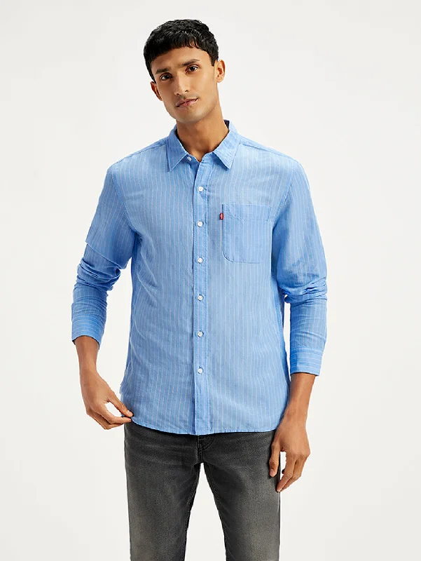 Men's Striped Regular Fit Shirt Stylish Men's Tropical 