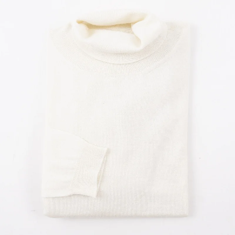 Lardini Merino Wool-Silk-Cashmere Sweater Relaxed Men's Beach