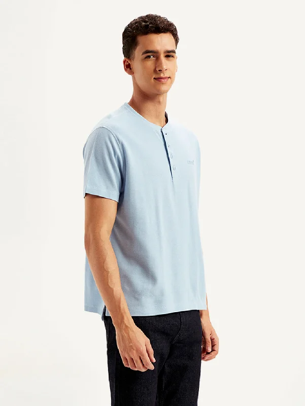 Men's Textured Regular Fit T-Shirt Stylish Men's Tropical 