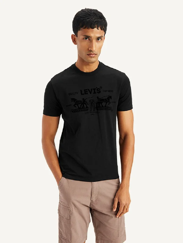 Men's Brand Logo Slim Fit T-Shirt Sophisticated Men's French