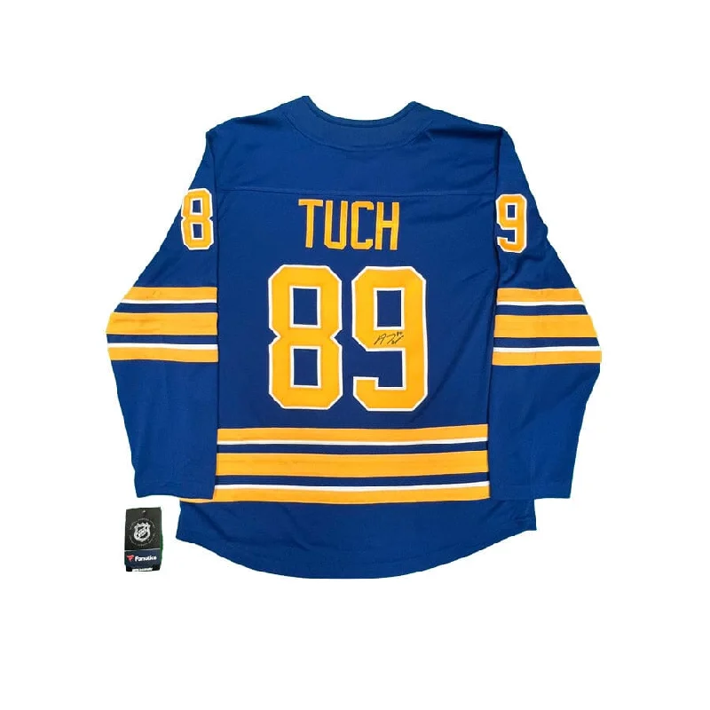 Alex Tuch Signed Buffalo Sabres Blue Fanatics Licensed Player Jersey Cozy Men's Winter