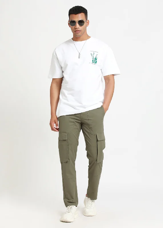 Sage Green Cargo Pant Trendy Men's Scandinavian