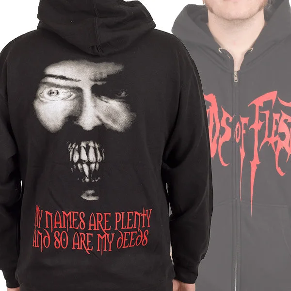 Deeds of Flesh "Cannibal" Zip Hoodie Modern Men's 