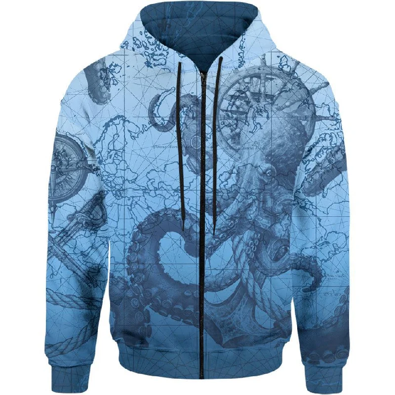 Sea Beast Zip Hoodie Casual Men's Short