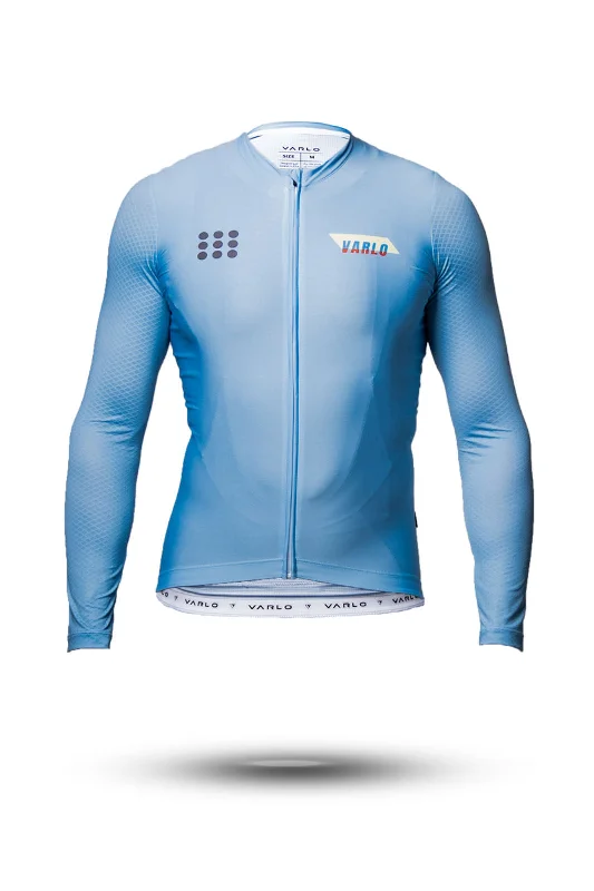 Men's Core LS Stratus Cycling Jersey (Azul) Streetwear Style