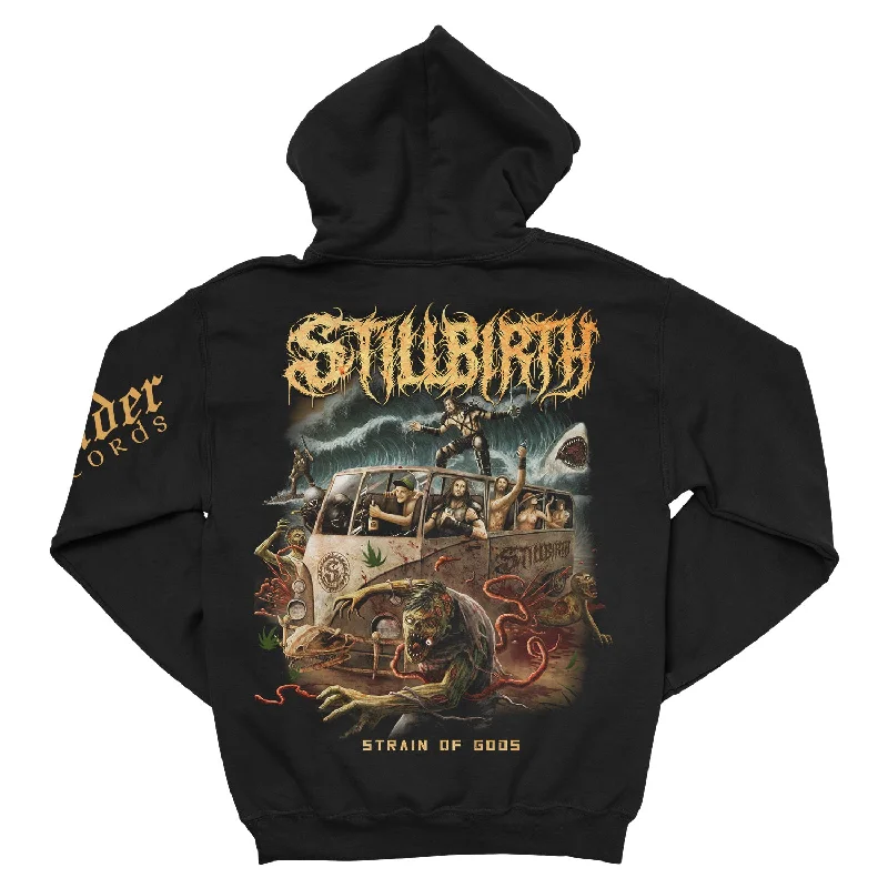 Stillbirth "Strain of Gods" Zip Hoodie Trendy Men's Oversized