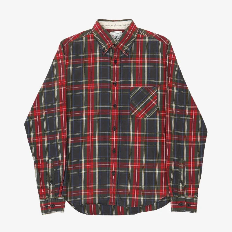 Check Shirt Earthy Men's Sustainable 