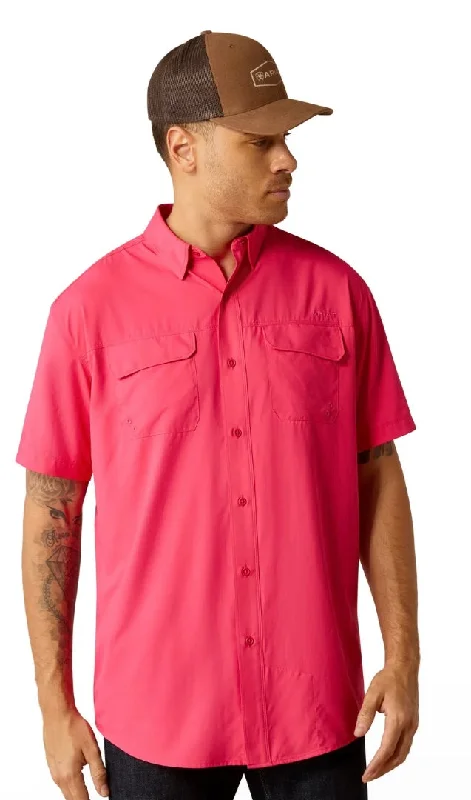 Ariat Men's VentTEK Outbound Pink Hibiscus Classic Fit Shirt Adventure