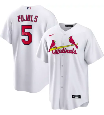 Albert Pujols Autographed "3x NL MVP" Cardinals Authentic Jersey Sleek Men's Contemporary 