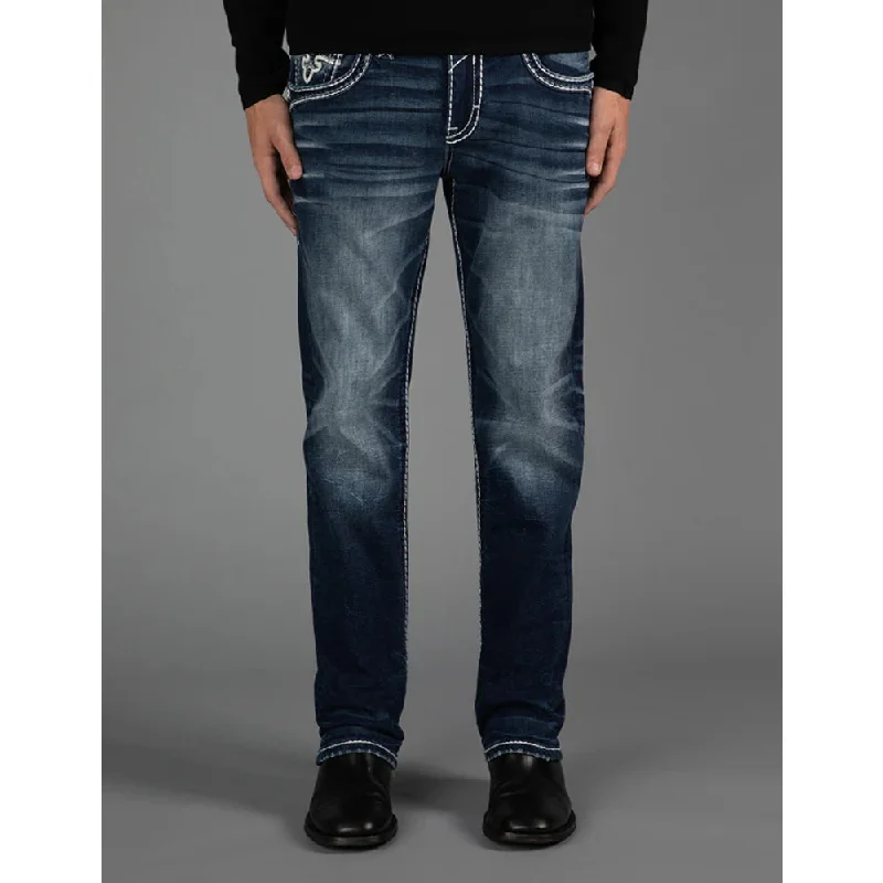 Rock Revival Mens Pristine Straight Jeans - RP2373J207R Bohemian Men's Free