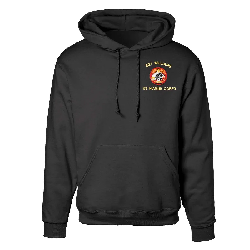 2nd Tank Battalion Embroidered Hoodie Modern Men's 