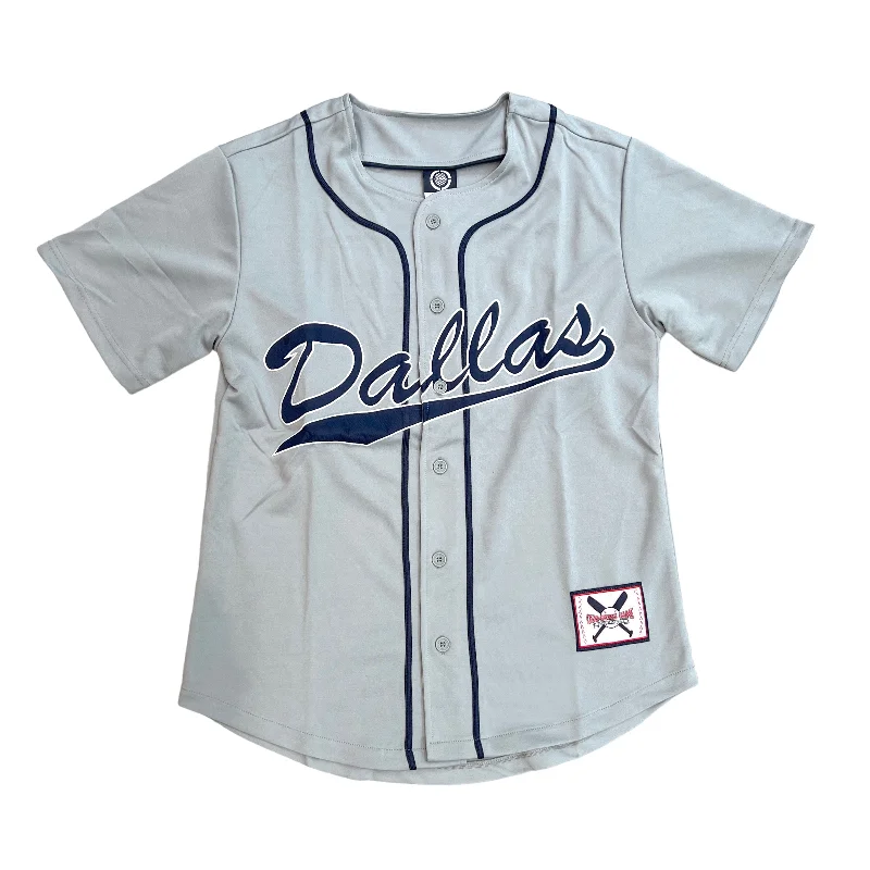 Noiz Dallas Baseball Jersey (Grey/Navy) Bold Men's Animal