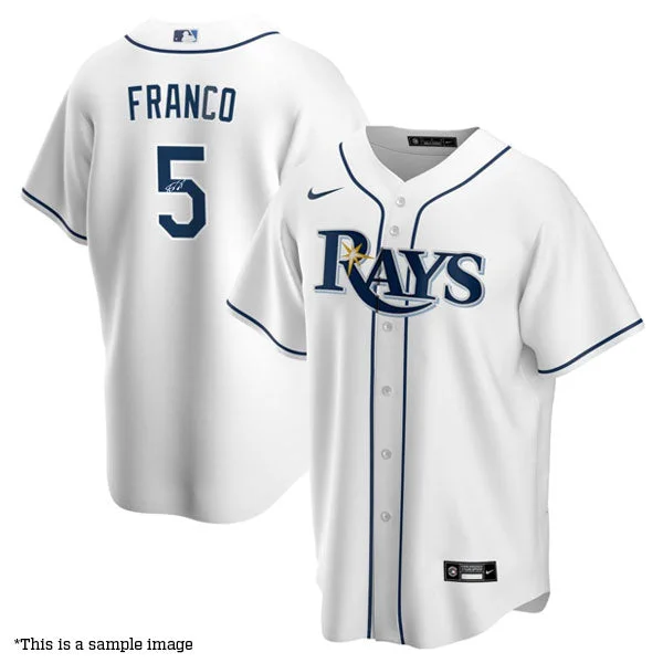 Wander Franco Autographed Authentic Rays Jersey Athletic Men's High