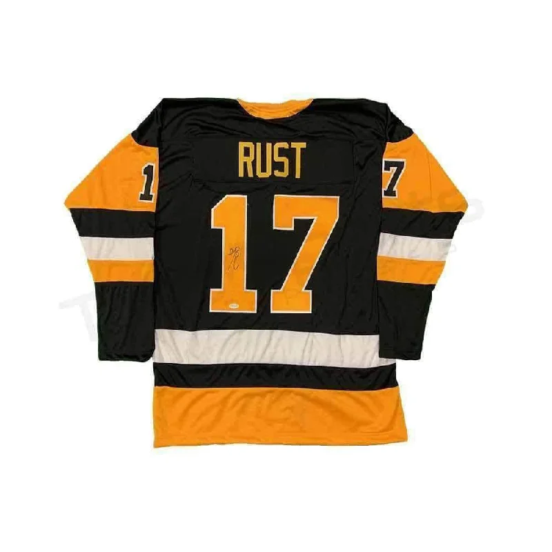 Bryan Rust Signed Custom Hockey Jersey Laid