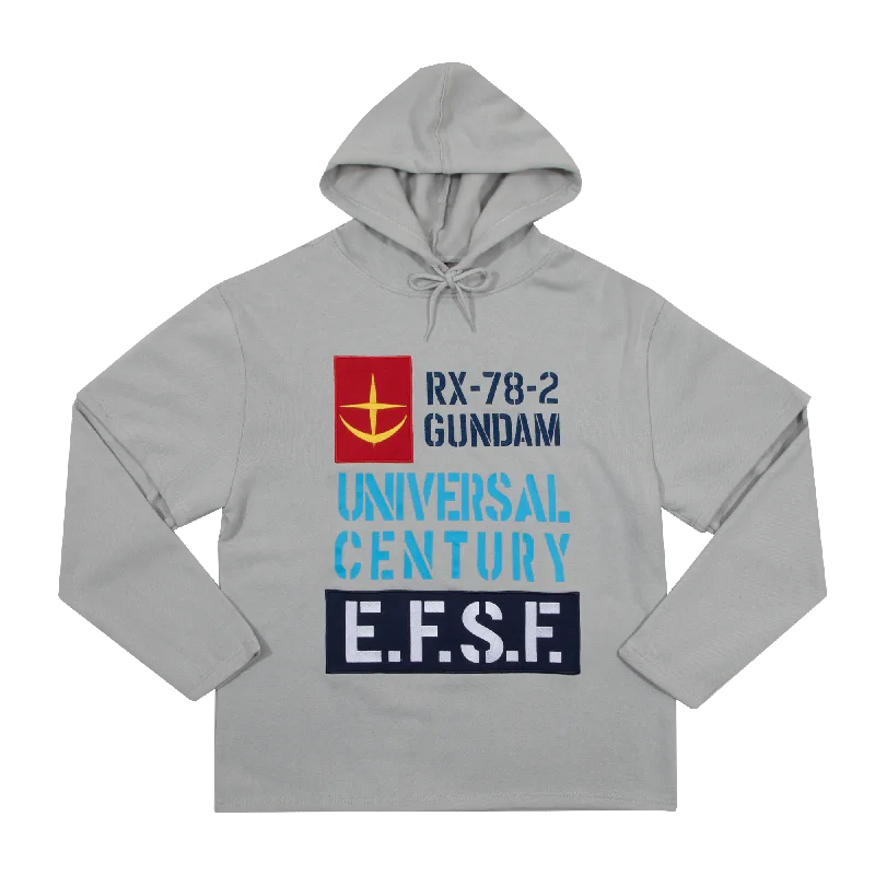 Gundam E.F.S.F. Grey Hoodie Artistic Men's Hand