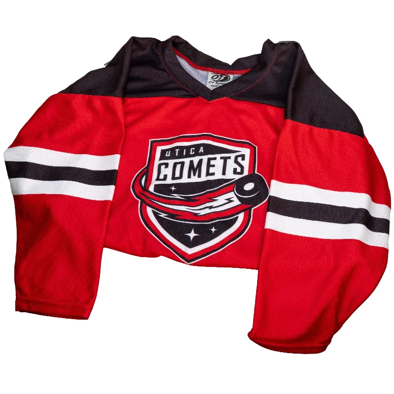 Utica Comets Infant Red OT Sports Replica 18/24 Jersey Monochromatic All