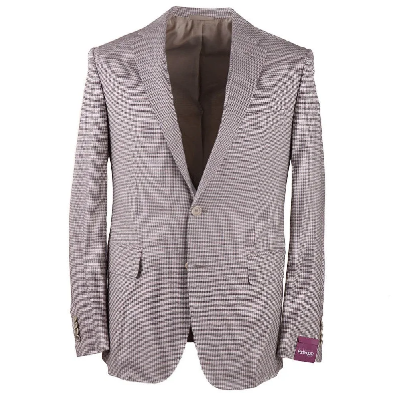 Sartoria Partenopea Slim-Fit Houndstooth Suit Unique Men's Upcycled