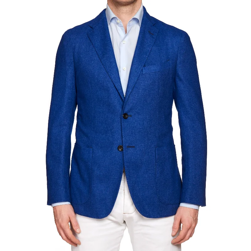 BOGLIOLI Milano "76" Royal Blue Wool Blend Unlined Jacket EU 48 NEW US 38 Monochromatic Office Style