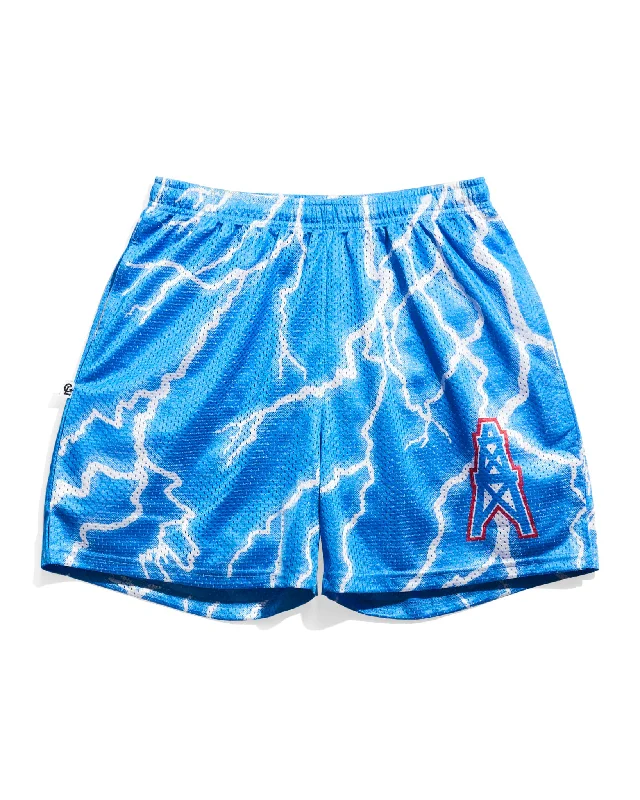 Houston Oilers Lightning Retro Shorts Confident Men's High