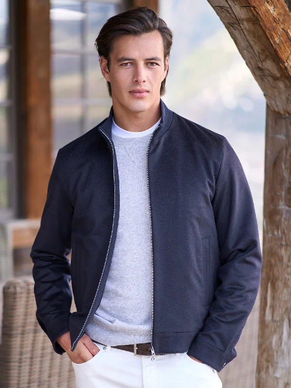 Cashmere Bomber Jacket Business