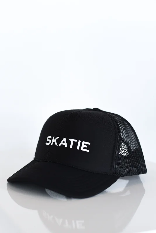 Skatie Logo Trucker Hat - Black Hip Men's Urban