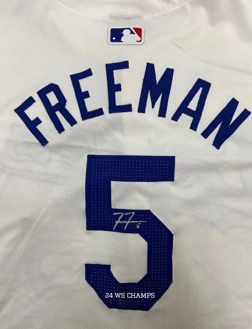 Freddie Freeman Autographed "24 WS Champs" Dodgers Authentic Jersey Practical Men's Multi