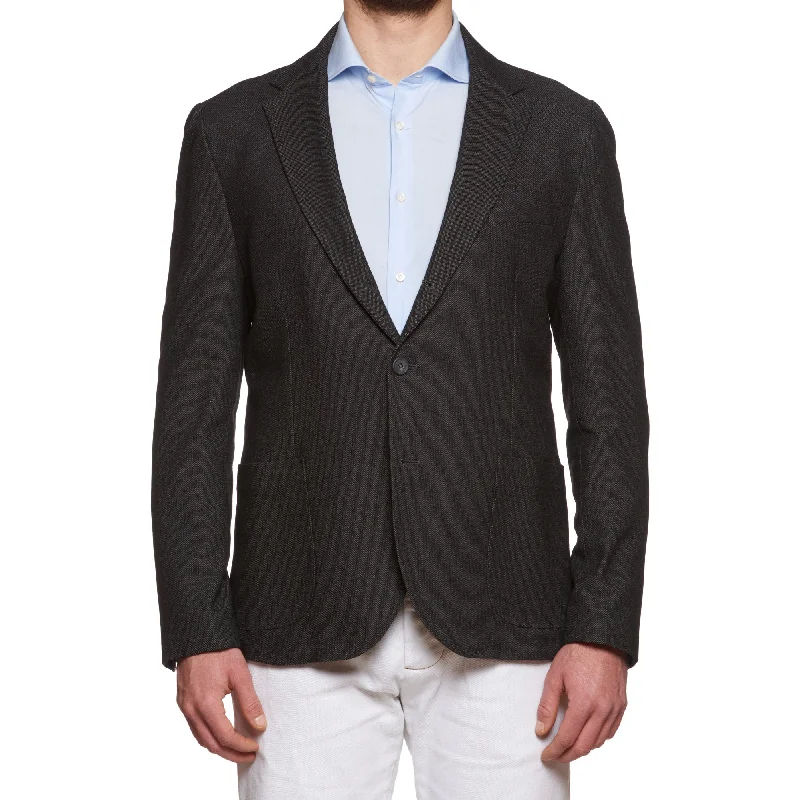 VINCENZO PALUMBO Napoli "Alfred" Gray Wool Jacket EU 58 NEW US 46 Slim Fit Hip Men's Urban