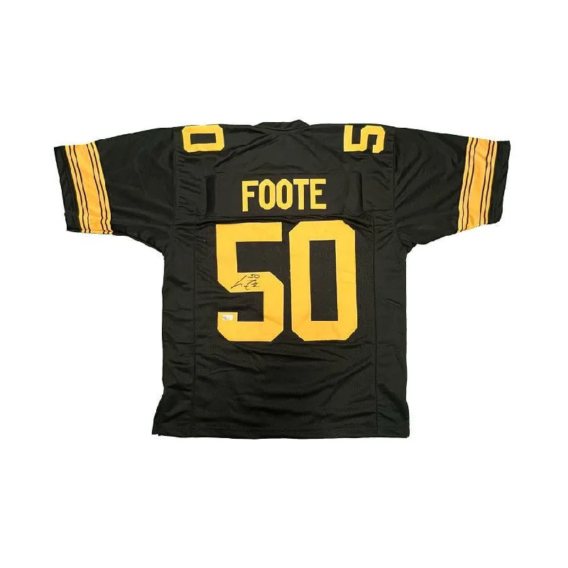 Larry Foote Signed Custom Alternate Football Jersey Elegant Men's Cashmere