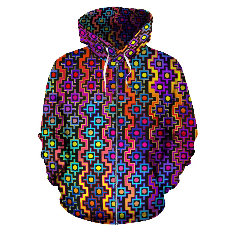 Rainbow Healing Hoodie Cozy Men's Sherpa