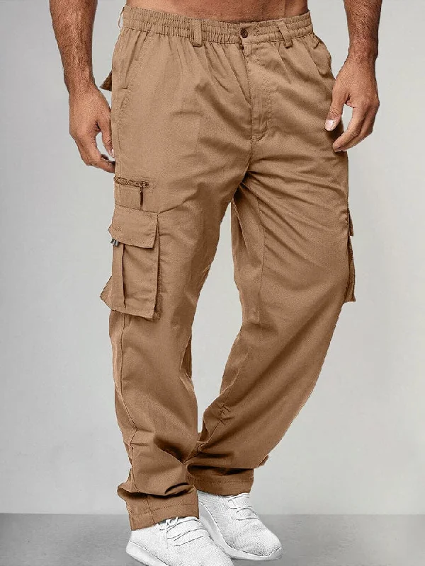 Classic Casual Cargo Pants Traditional Men's Country