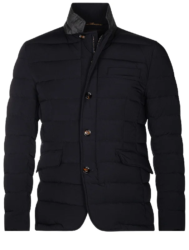 Zayn Puffa Coat Navy Youthful Men's Anime