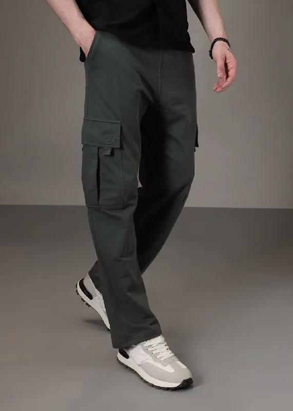 Dark Olive Cargo Joggers Sophisticated Men's 