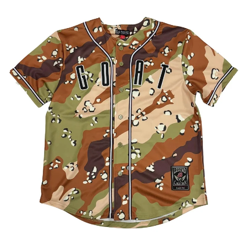 Black Pike Goat Baseball Jersey (Olive) Dynamic Men's Glow