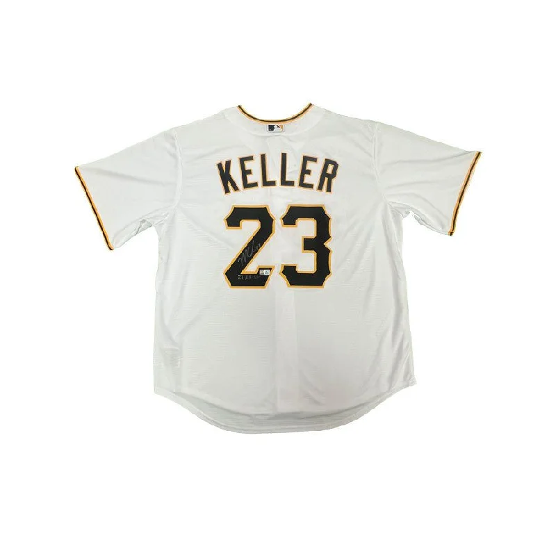 Mitch Keller Signed Pittsburgh Pirates Authentic White Jersey with "23 All Star" Organic