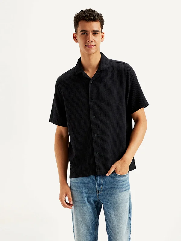 Men's Textured Regular Fit Shirt Masculine Men's Thick