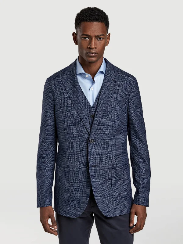 Glen plaid wool blazer Rugged Men's Outdoor 