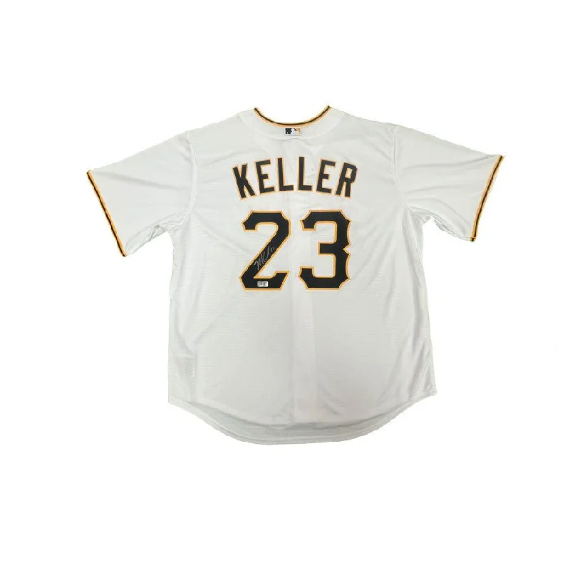 Mitch Keller Signed Pittsburgh Pirates Authentic White Jersey Casual Men's Loose