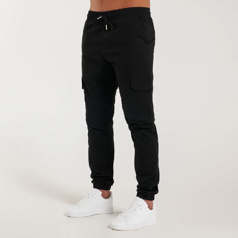 Rivero Cargo Pants - Black Classic Men's Pin