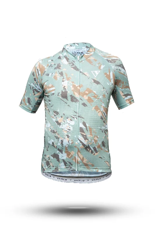 Men's Gravel Series Sandstone Cycling Jersey (Sage) Sleek Men's Metallic