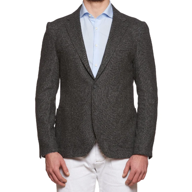 VINCENZO PALUMBO Napoli "Alfred" Dark Gray Wool Jacket EU 54 NEW US 42 Slim Fit Youthful Men's Pop