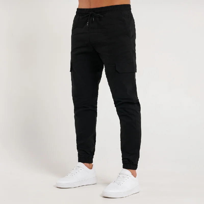 Rivero Cargo Pants - Black/Black Dynamic Men's High