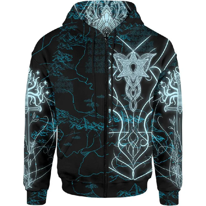 Elven Zip Hoodie - Fantasy Edition Tough Men's Tactical