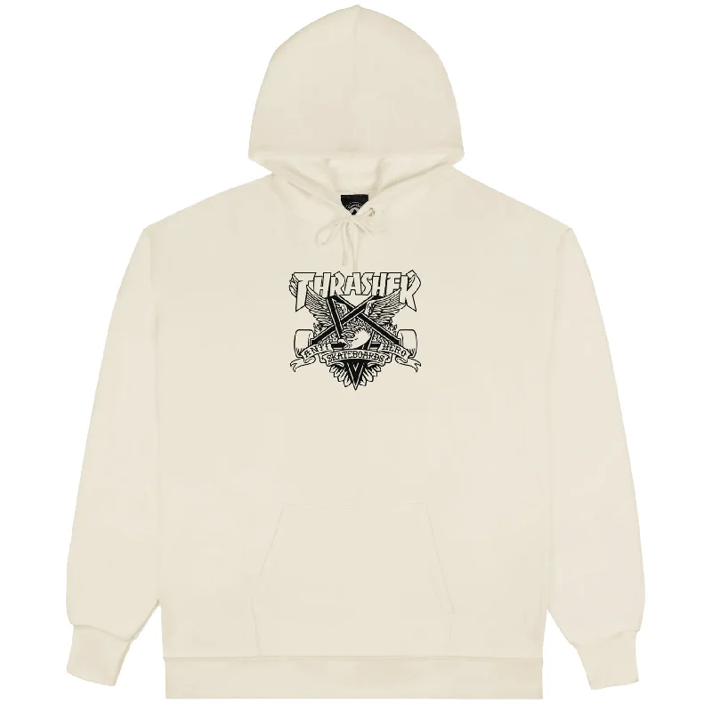 Thrasher x Antihero Eaglegram Hooded Sweatshirt Sand Practical Men's Quick